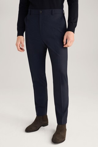 JOOP! Slim fit Pleated Pants 'Bax' in Blue: front