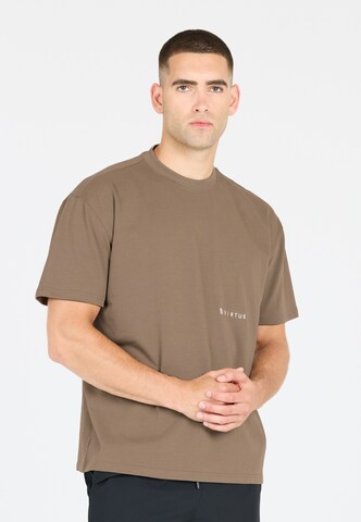 Virtus Functioneel shirt 'Josephy' in Bruin: voorkant