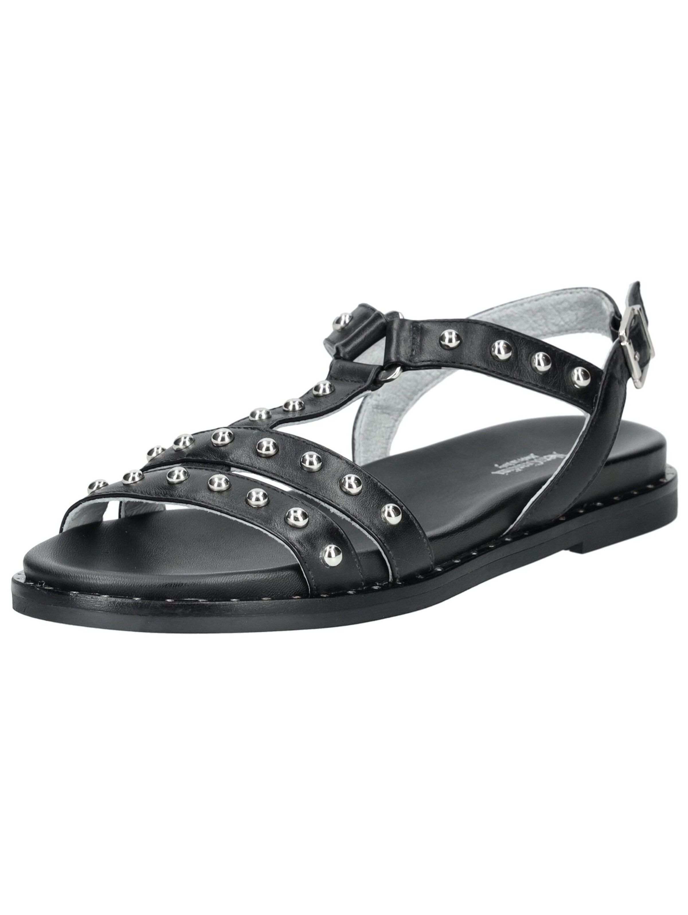 Nero Giardini Riemensandale in Schwarz: Vorderseite