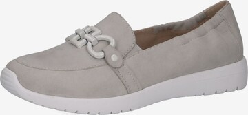 CAPRICE Classic Flats in Grey: front