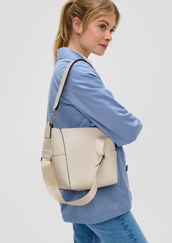 Borsa a spalla di s.Oliver in beige: frontale