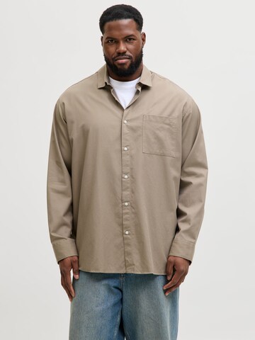 JACK & JONES Comfort Fit Skjorte i grå: forside