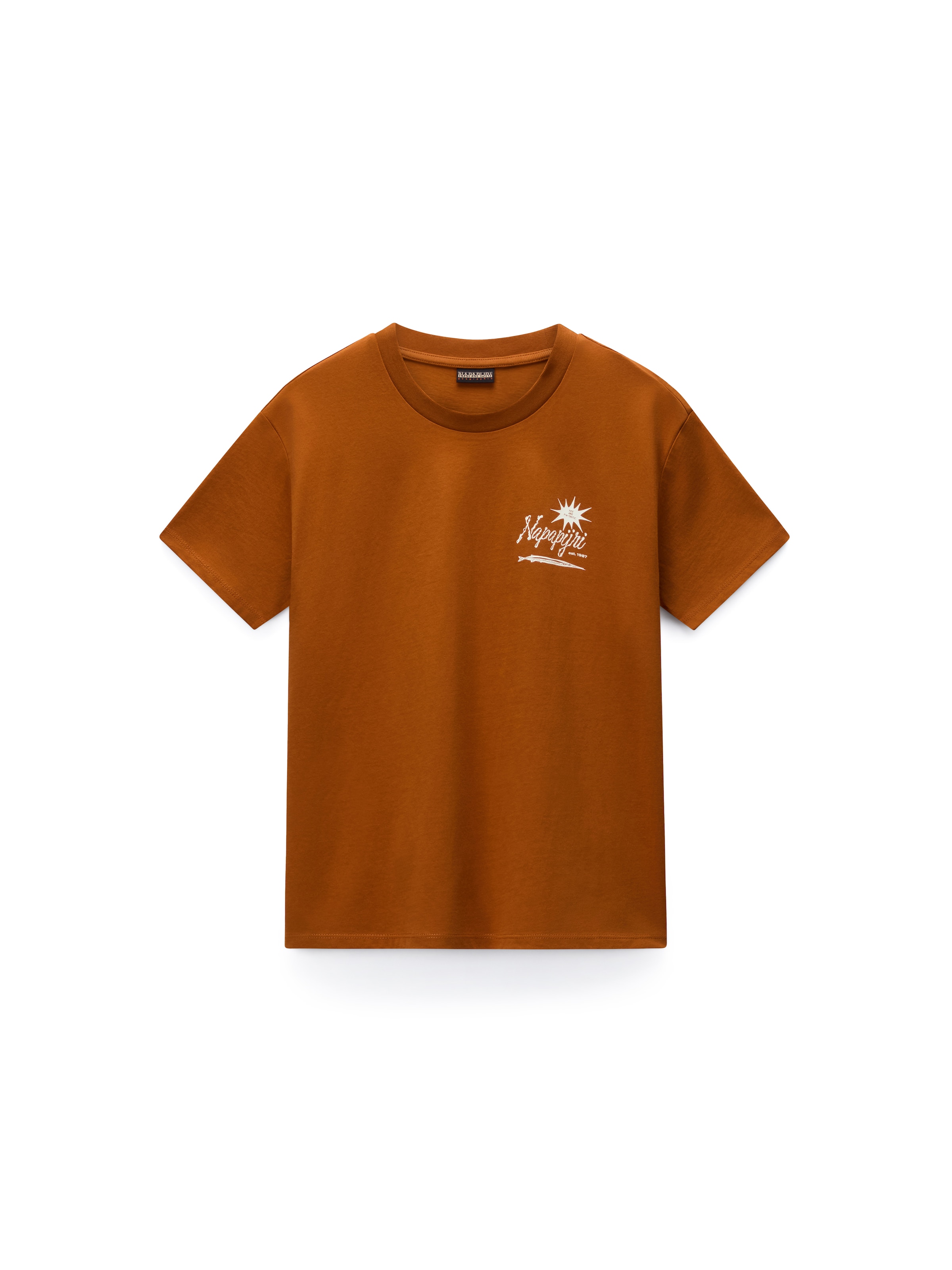 T-shirt NAPAPIJRI en marron : devant