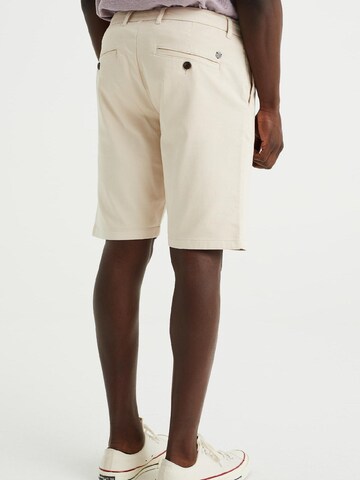 WE Fashion Slimfit Chino kalhoty – béžová