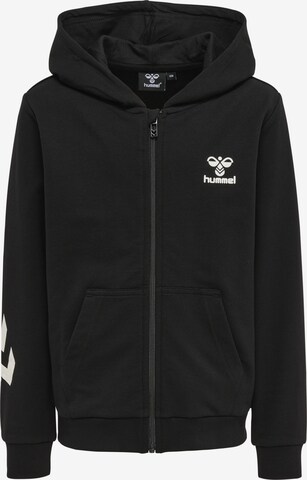 Hummel Zip-Up Hoodie in Black: front