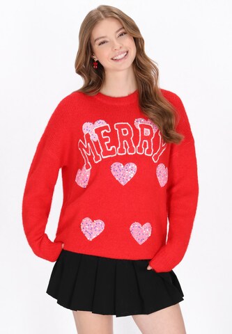 MYMO Sweater in Red: front