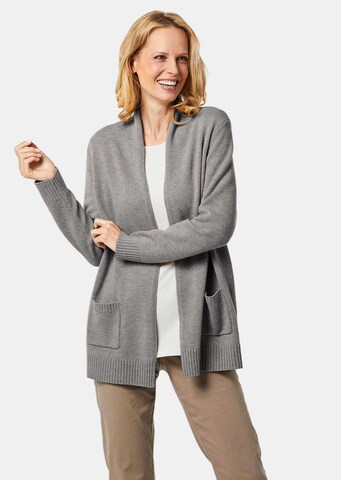 Goldner Strickjacke in Grau: Vorderseite