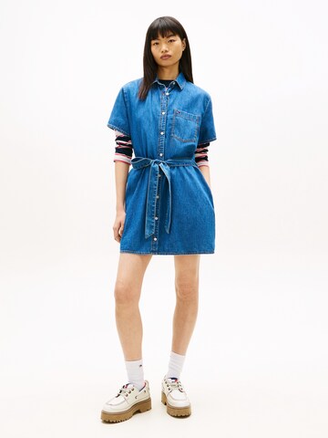 Robe-chemise Tommy Jeans en bleu : devant