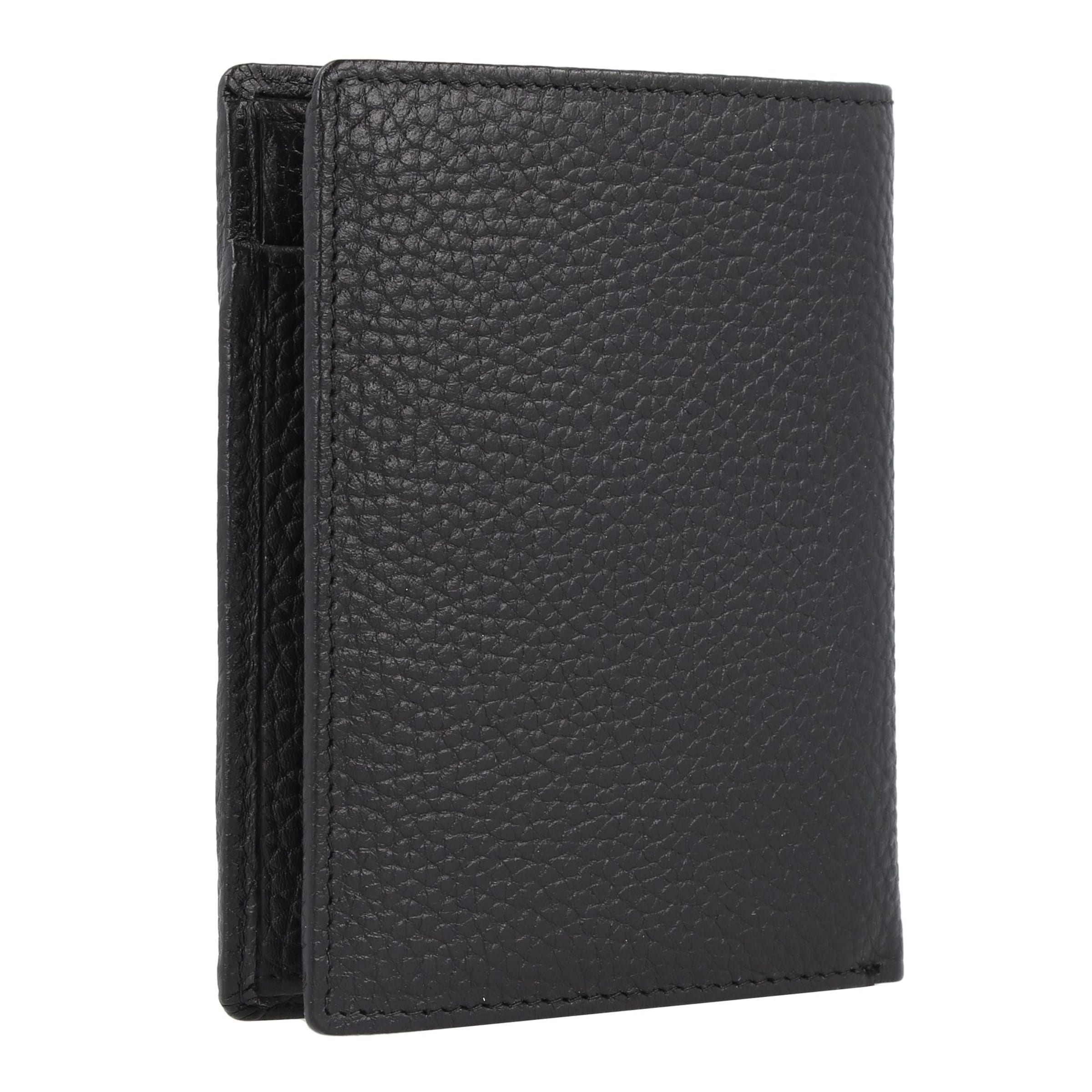 Braun Büffel Wallet 'Theo' in Black
