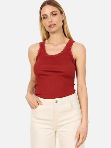 Haut ' SC_SARONA ' Soyaconcept en rouge : devant