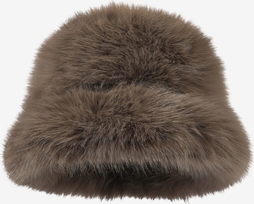 Magicshe Hat 'Winter Fischerhut mit Ohrenschutz, Kunstfell und verstellbarer Passform' in Brown: front