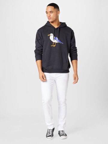 Sweat-shirt 'Smile Gull' Cleptomanicx en bleu