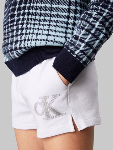 Calvin Klein Jeans Regular Broek in Wit