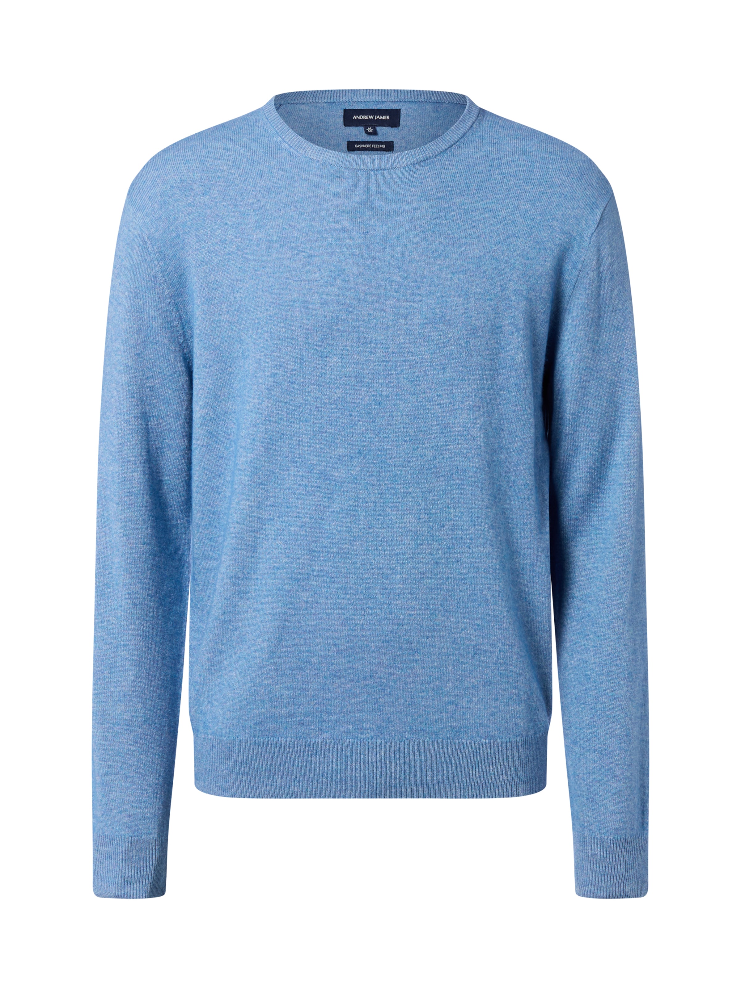 Andrew James Pullover in Blau: Vorderseite