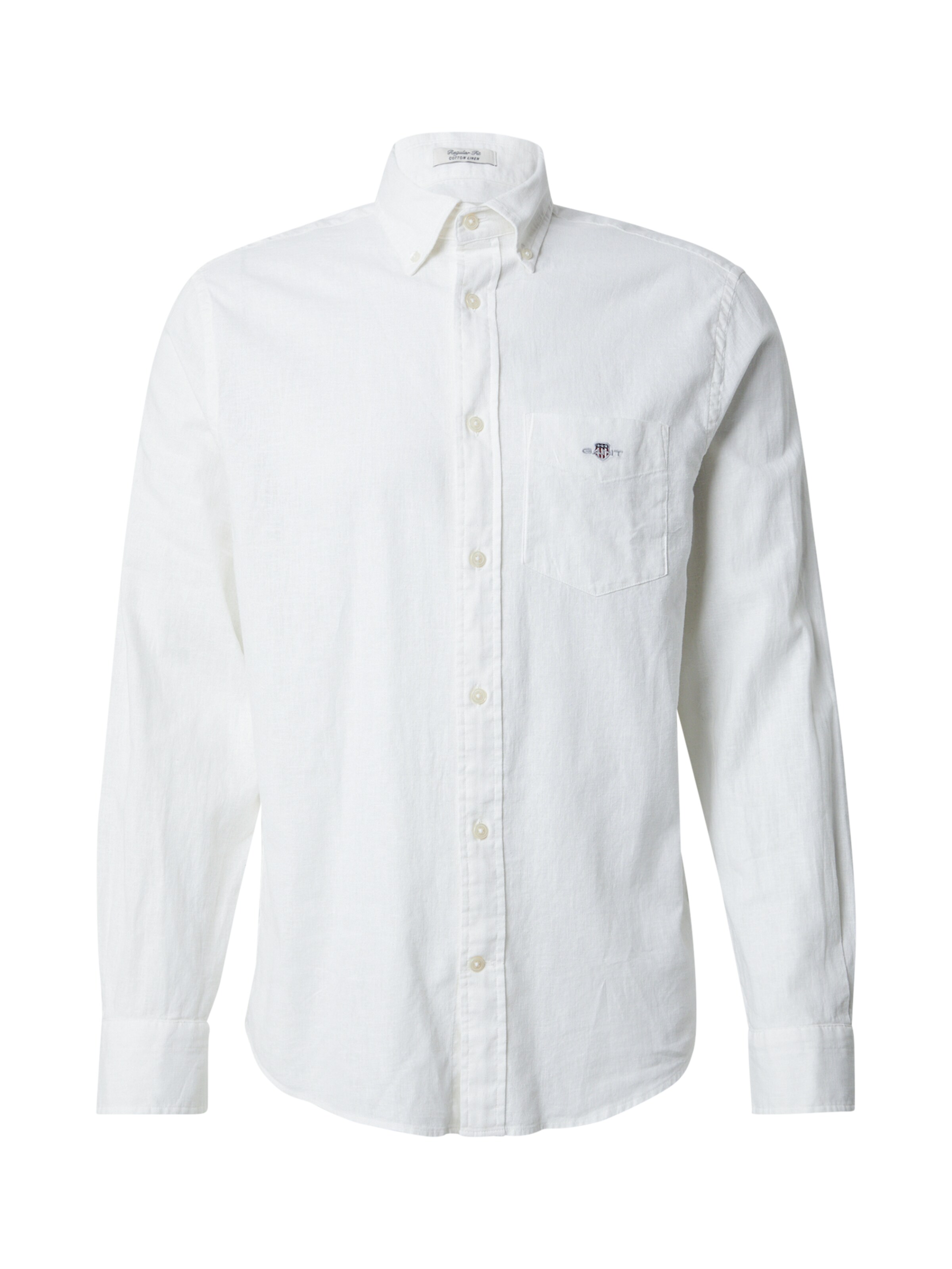 Coupe regular Chemise GANT en blanc : devant