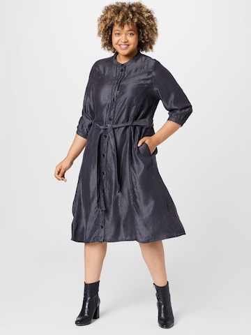 ONLY Carmakoma Kleid in Schwarz: front