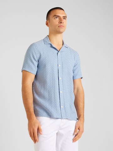 Coupe regular Chemise HOLLISTER en bleu : devant