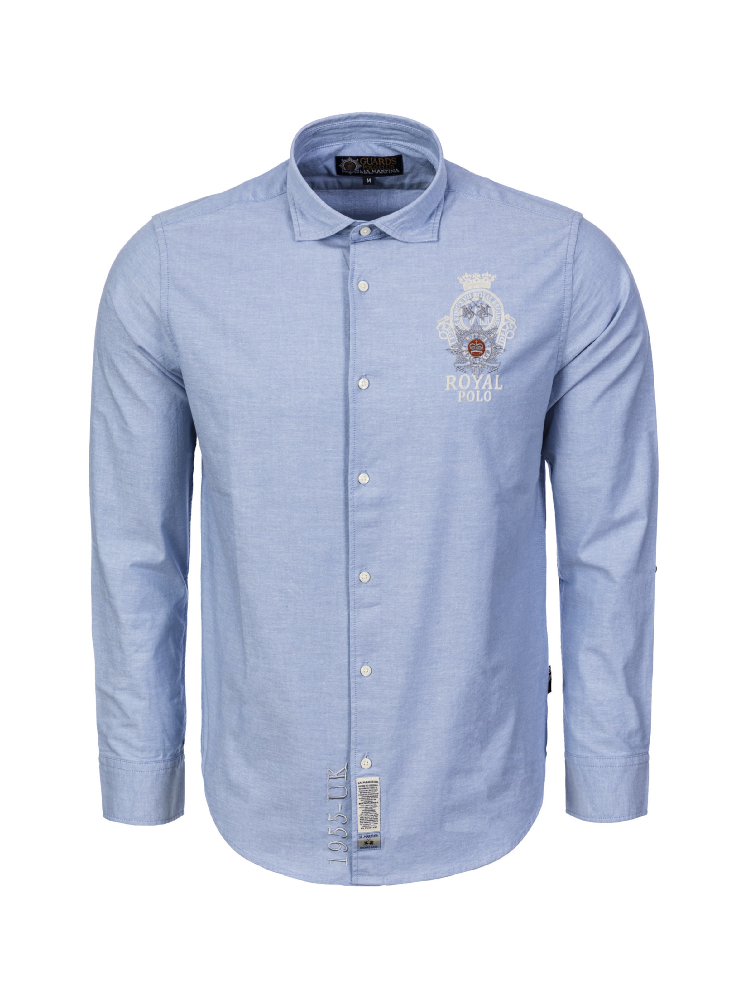 Regular fit Camicia ' MBCG01 ' di La Martina in blu: frontale