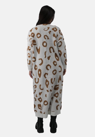 Elara Gebreide mantel in Wit