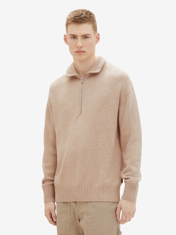 TOM TAILOR DENIM Pullover i beige