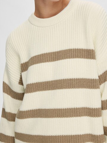 SELECTED FEMME Sweater 'Bloomie' in Beige