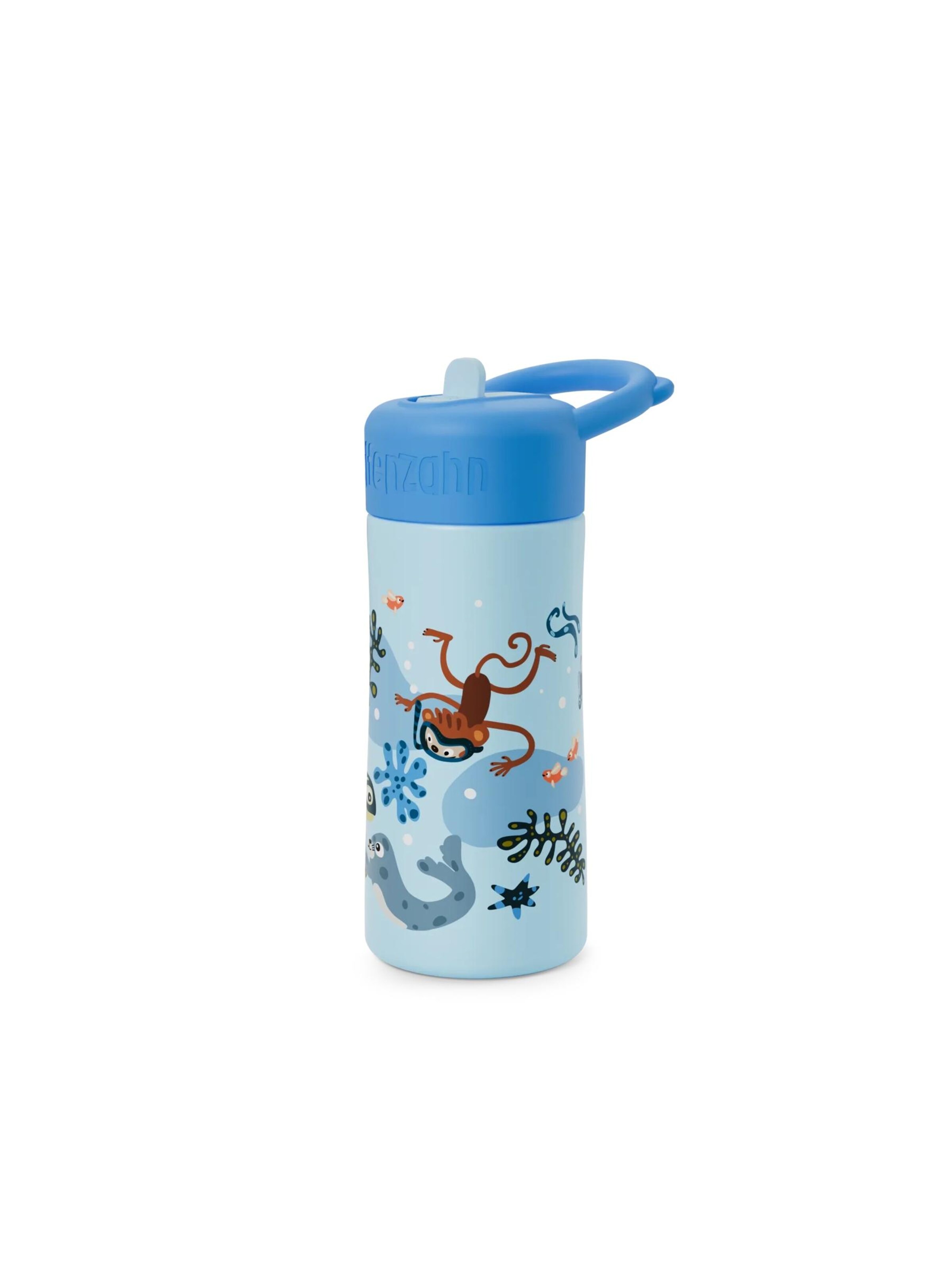 Affenzahn Drinking Bottle 'Trinkflasche Edelstahl Trinkflasche' in Blue: front