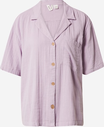 ROXY Blouse 'ALOHA SUNSET' in Purple: front