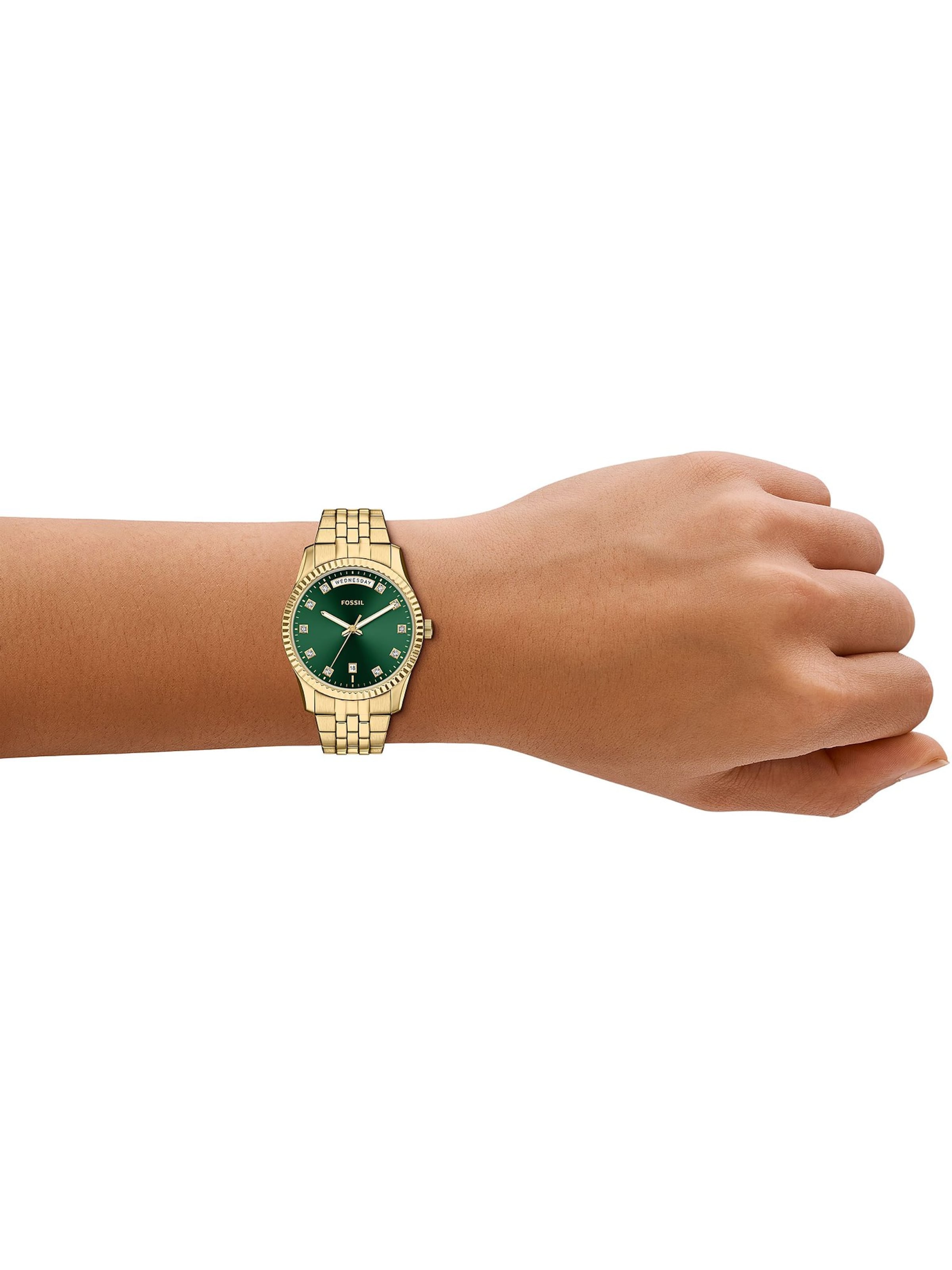 FOSSIL Analoguhr in Gold: Vorderseite