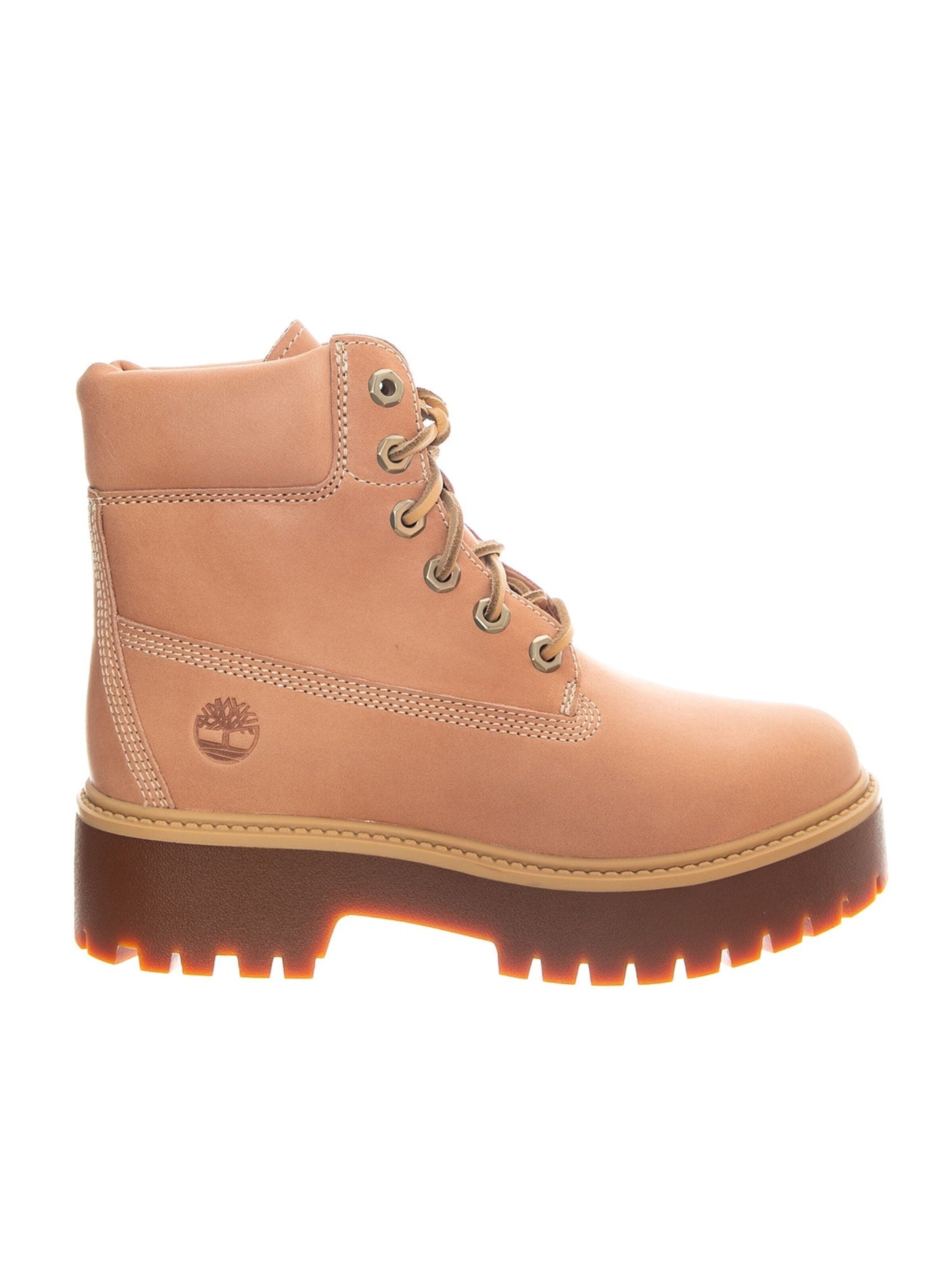 Bottes à lacets 'STST 6 In Boot Light Pink Full Grain' TIMBERLAND en rose : devant