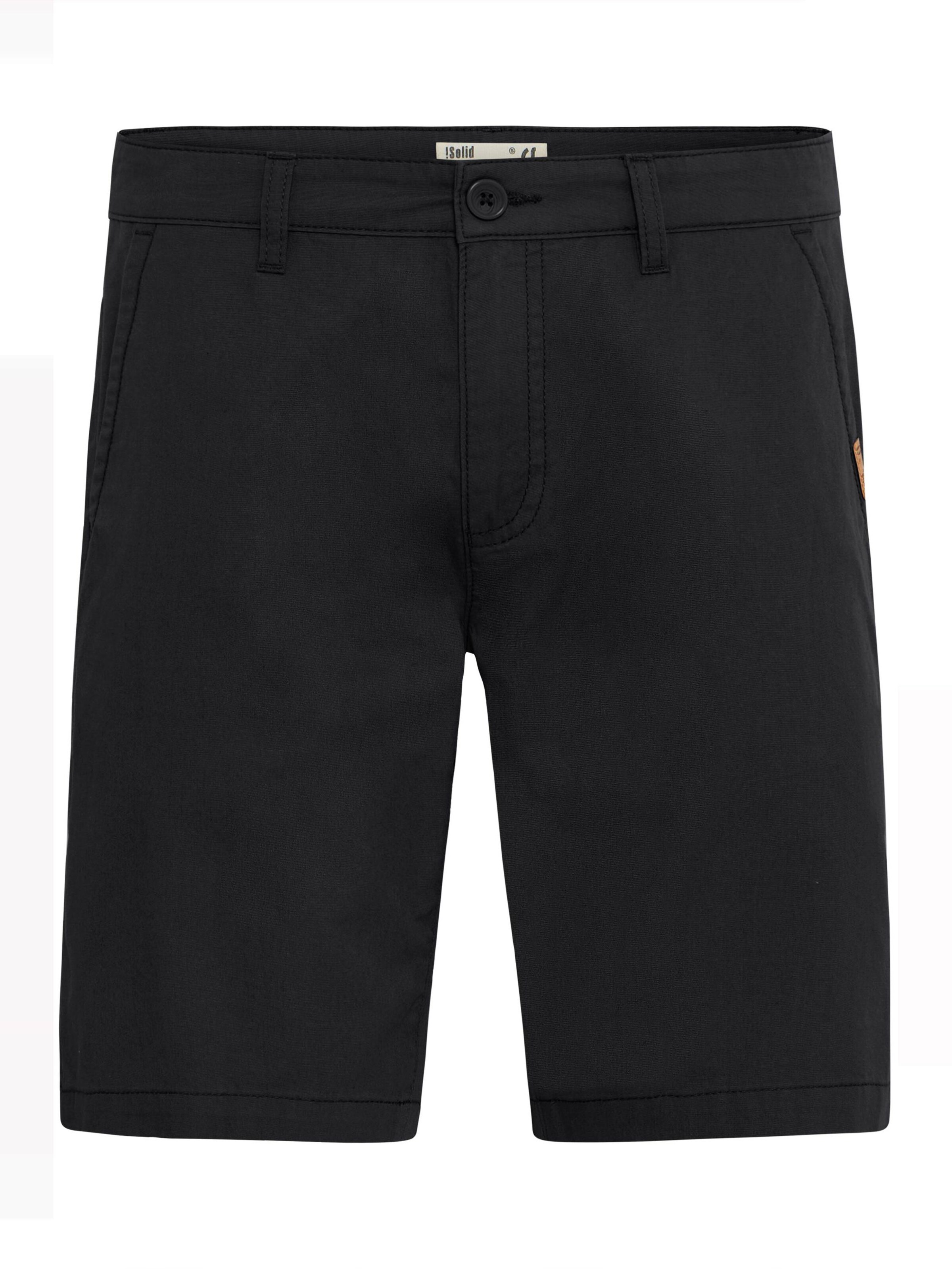 regular Pantaloni 'Thement' di !Solid in nero: frontale
