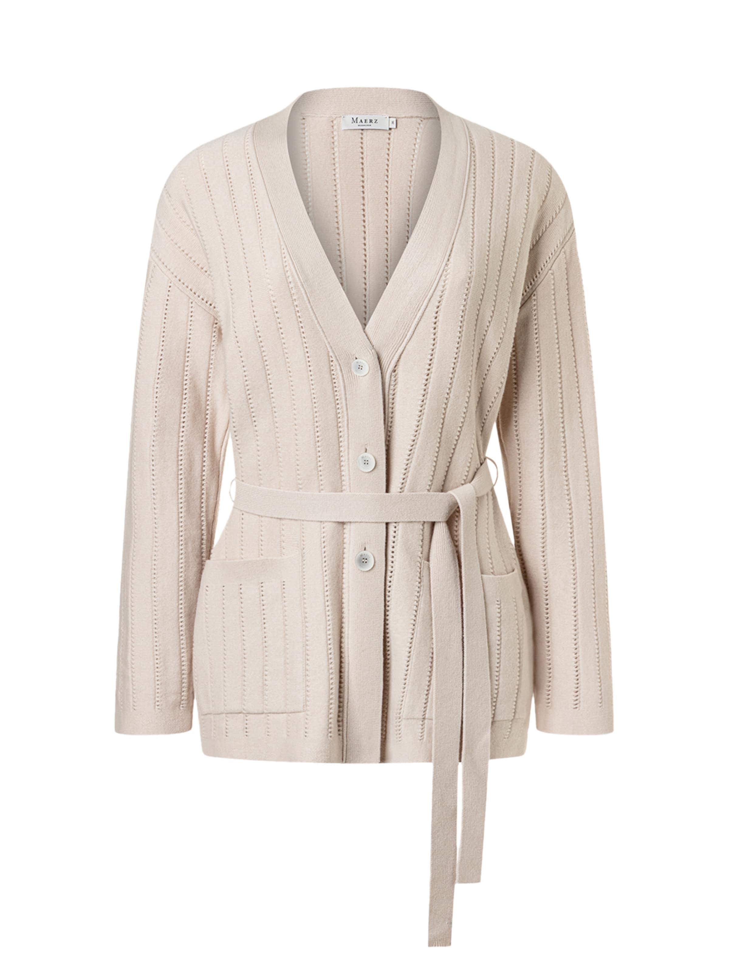 MAERZ Muenchen Strickcardigan ' 217200 ' in Beige: Vorderseite