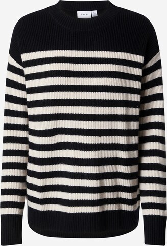 VILA Sweater 'Ril' in Black: front