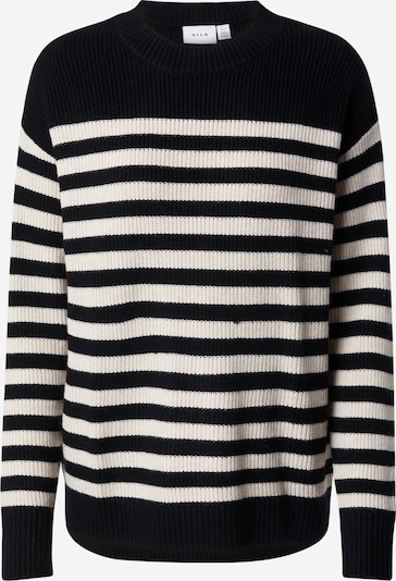 VILA Pullover 'Ril' in schwarz / wollweiß, Produktansicht