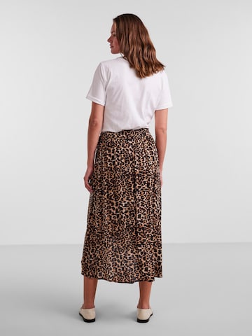 PIECES Skirt 'Tala' in Brown