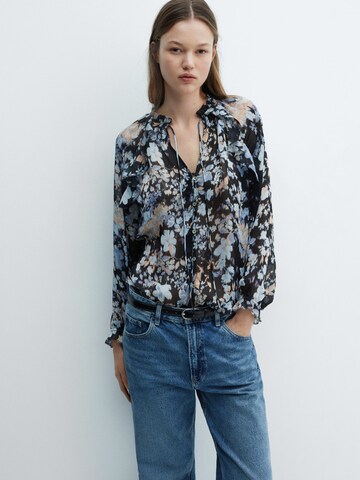 MANGO Blus 'CORDOBA2' i svart: framsida