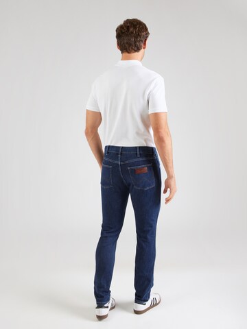 Slimfit Jeans 'LARSTON' de la WRANGLER pe albastru: spate