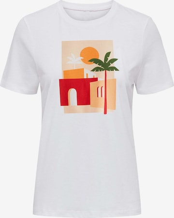 T-shirt 'Desert Palm' WESTMARK LONDON en blanc : devant