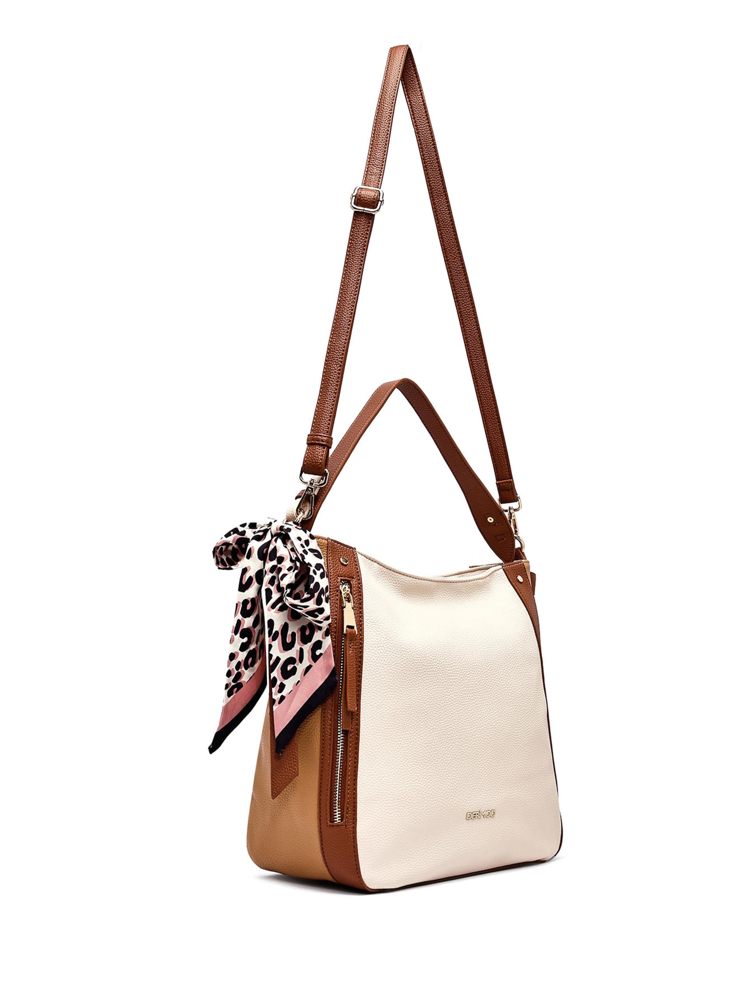 Derimod Schultertasche in Beige