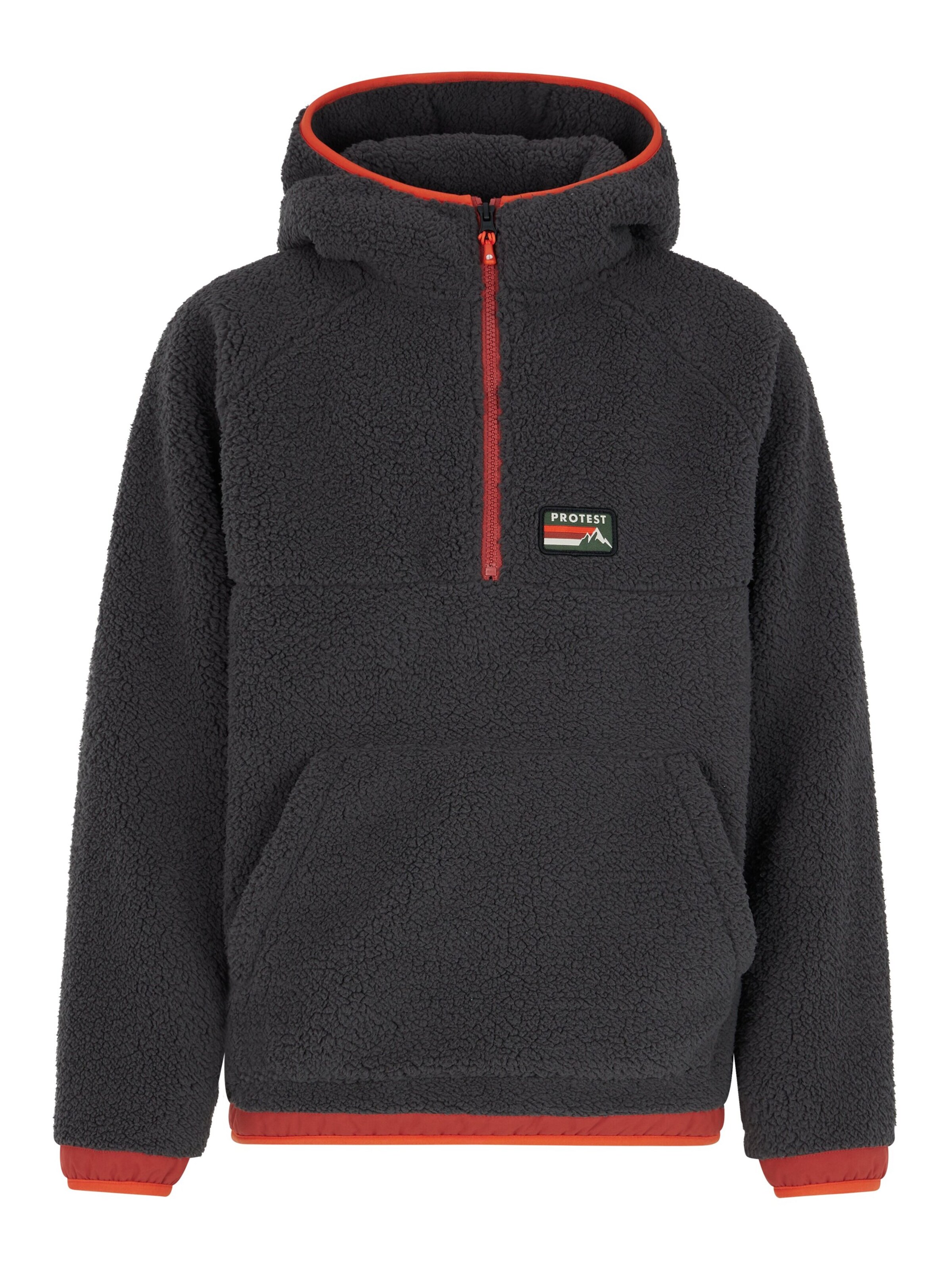 PROTEST Sportpullover 'PRTCULT JR'‌‌‌ in Grau: Vorderseite