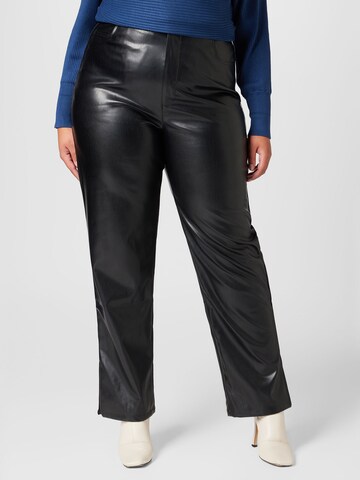 Nasty Gal Plus Regular Broek in Zwart: voorkant