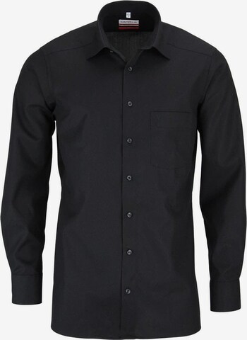 Marvelis Regular fit Business Shirt in Black: front