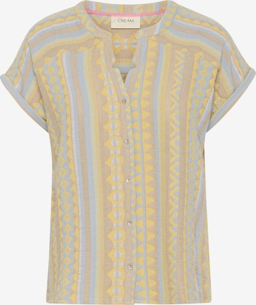 Chemisier 'Sola' Cream en mélange de couleurs : devant