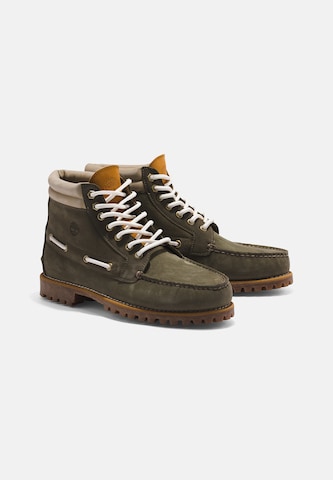 Bocanci cu șireturi de la TIMBERLAND pe verde