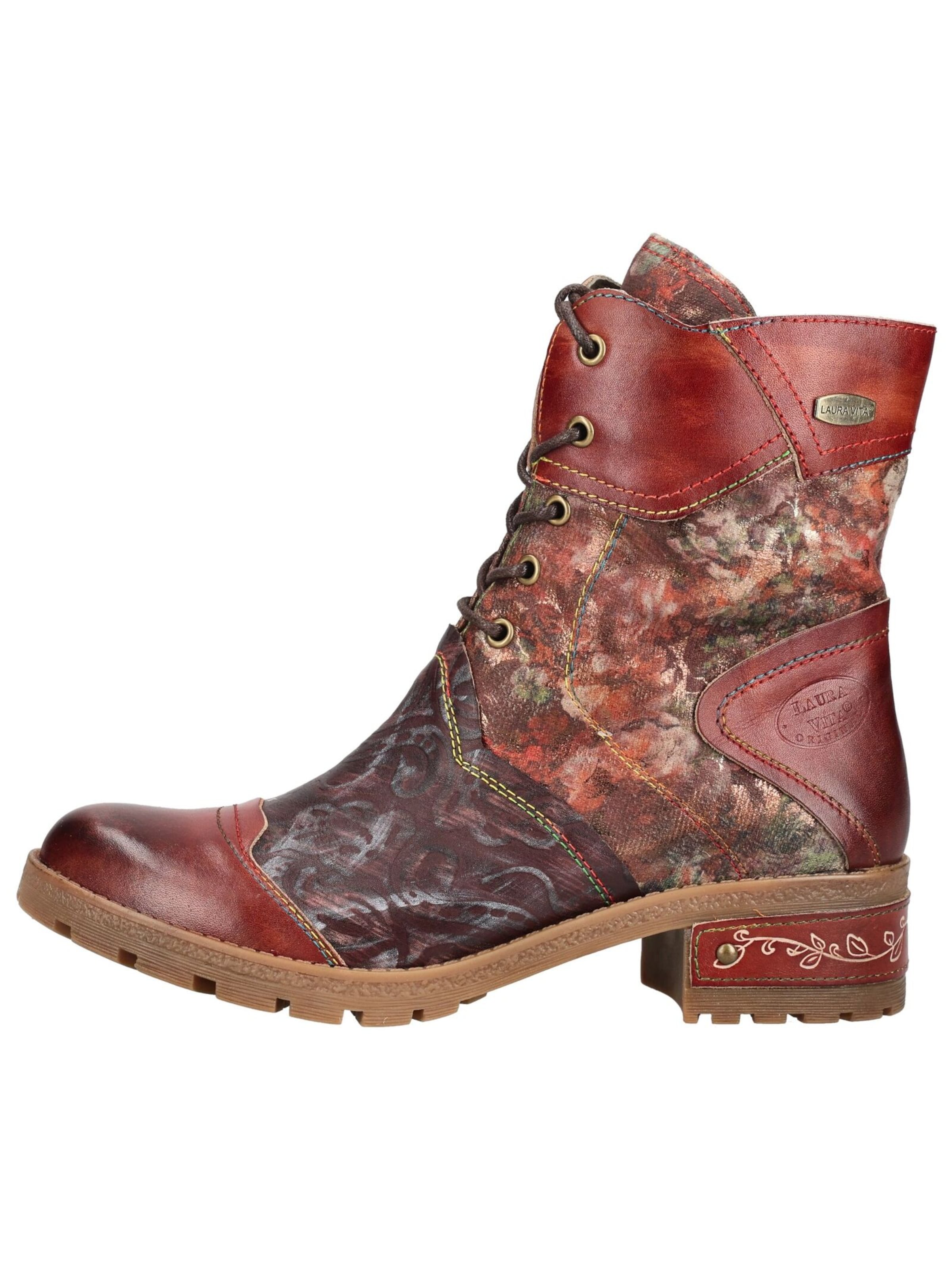 Bottines à lacets Laura Vita en marron