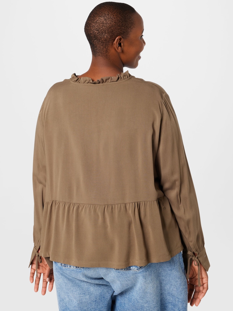 Plus Sizes Noisy May Curve Blouses Brown