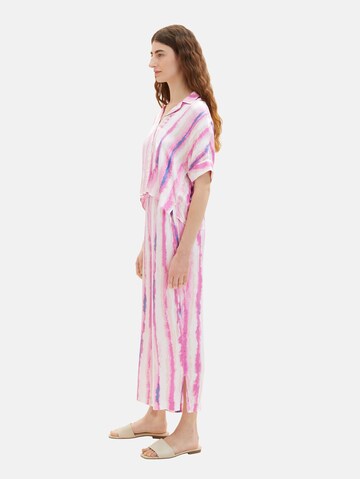 TOM TAILOR Wide leg Trousers in Pink