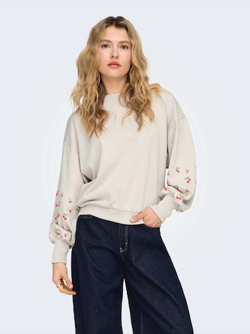 ONLY Μπλούζα φούτερ 'ONLBrooke' σε γκρι: μπροστά