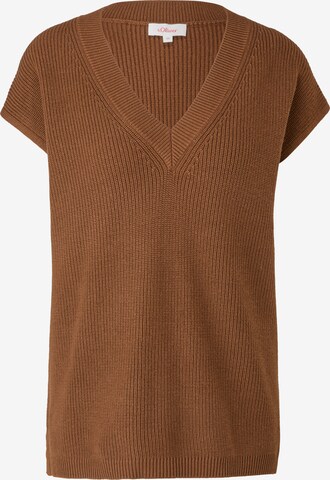 s.Oliver Sweater in Brown: front