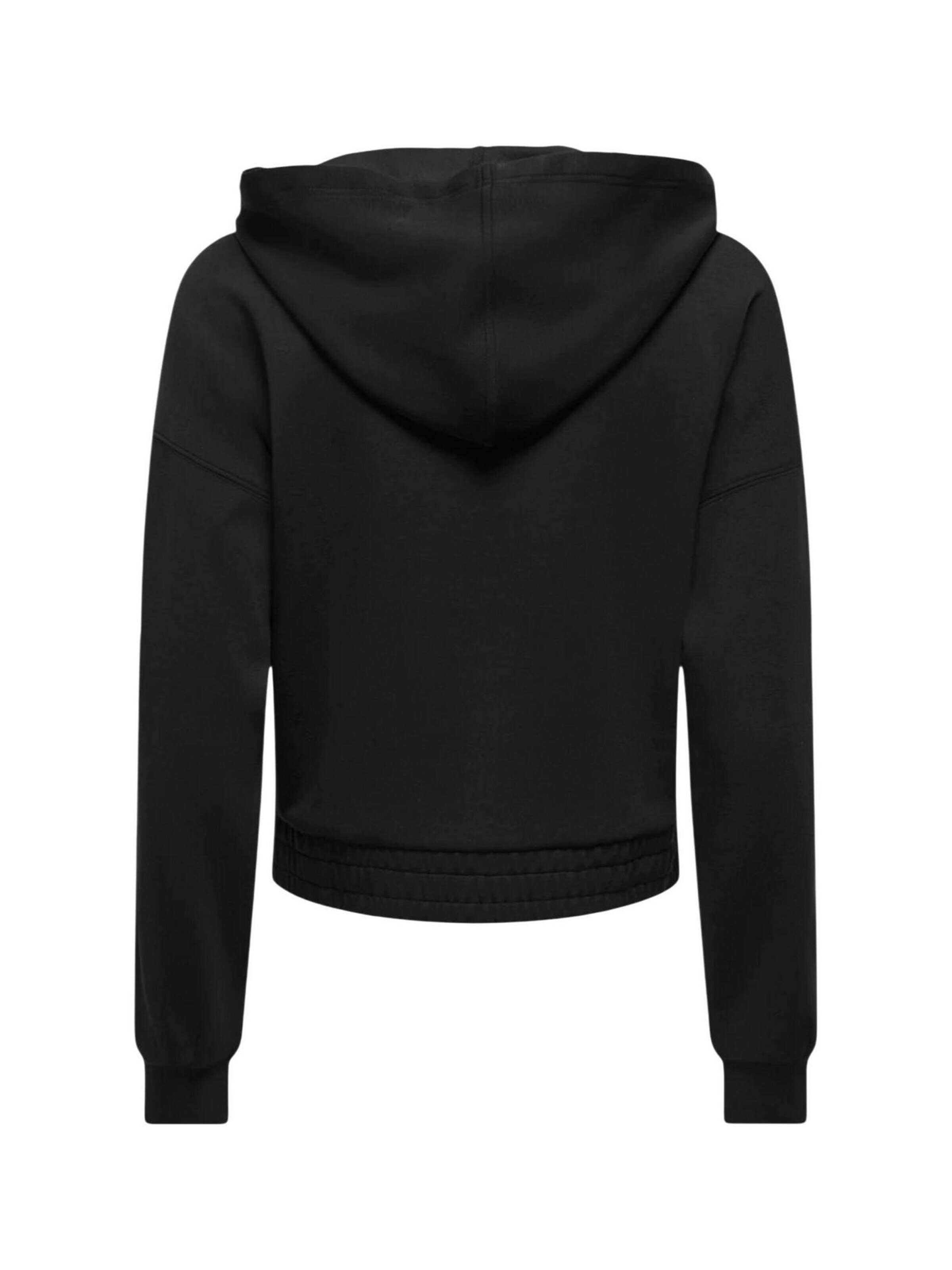 Giacca di felpa 'Onlmyra L/S Hoodie Ub Swt 15380272' di ONLY in nero