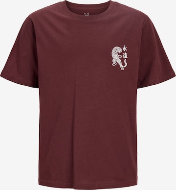 Jack & Jones Junior Shirt in Bruin: voorkant